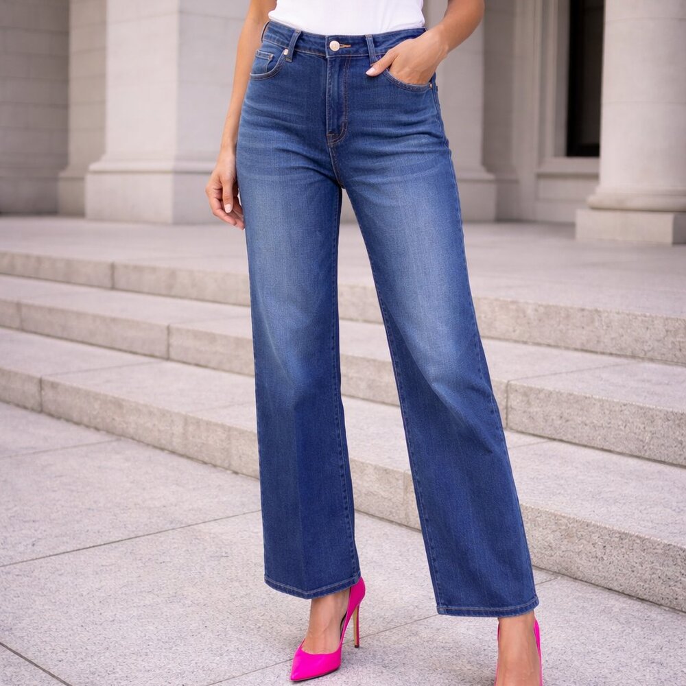 Joe's Jeans Women's Mia Exhale Wide Legged Boyfriend Blue Jeans Size 32 NWT